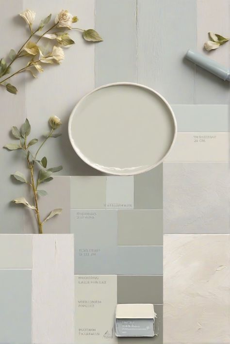 home interior design, space planning, interior bedroom design, living room interior Sherwin Williams Misty Color Palette, Benjamin Moore Alabaster Cabinets, Benjamin Moore Alabaster, Alabaster Cabinets, Neutral Kitchen Colors, Harmony Color, Mom Inspo, Color Combinations Home, Hallway Stairs