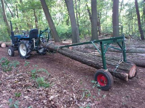 Log Skidder, Saw Mill Diy, Log Arch, Chainsaw Mill Plans, Portable Saw Mill, Log Trailer, Garden Tractor Attachments, Atv Implements, Bandsaw Mill