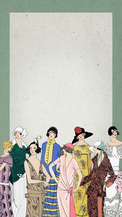 1920s Wallpaper, 1920s Outfits, Wallpapers For Mobile Phones, Wallpaper Iphone Wallpaper, Iphone Style, Vintage Women, Background Banner, Antique Art, Royalty Free Photos