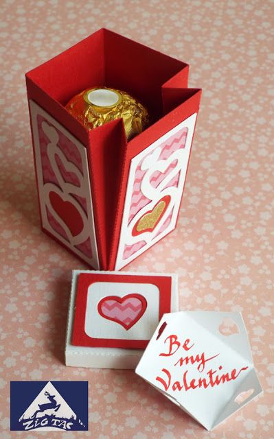 Box Regalo, Valentine Paper Crafts, Silhouette Design Files, San Valentine, Valentines Gift Box, Christmas Squares, Small Lanterns, Candy Crafts, 3d Svg