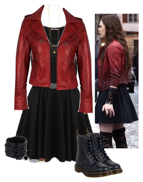 Marvel Inspired Outfits, Scarlet Witch Costume, Marvel Fashion, Avengers Outfits, Marvel Costumes, Movie Inspired Outfits, Marvel Clothes, Character Inspired Outfits, Disney Bound Outfits