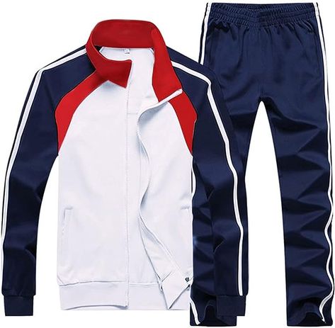 Sun Lorence Men's Athletic #Running #Tracksuit Set Casual Full Zip #Jogging #Sweat Suit Jogging Sweat, Track Suits, Dope Swag, Sweat Suit, Suit Men, Track Suit, Athletic Running, Tracksuit Set, Sports Suit