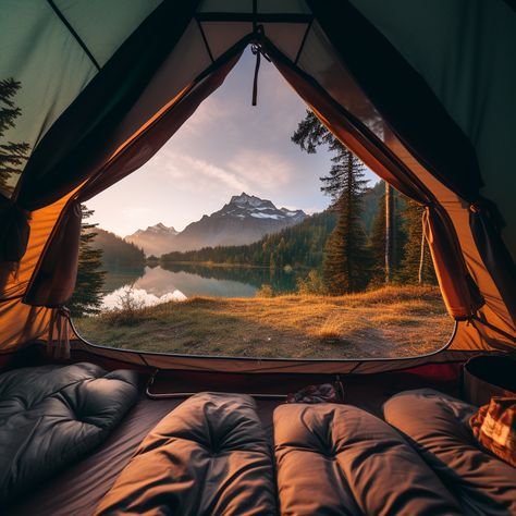 Camping Astethic Pictures, Backpacking Mountains, Tent View, Camping Images, Camping Under The Stars, Camping Inspiration, Hiking Outfits, Wild Camping, Camping Photography