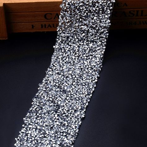 Crystal Rhinestone Ribbon Sparkling Diamond Rhinestone Bling Ribbon Roll Decorative Banding Belt Ribbon Wrap for Wedding Cake Decoration Party and Floral Arrangements 1Yard x 1.18 Colored * Details can be found by clicking on the image.(It is Amazon affiliate link) #SewingFabricCollection Party Floral Arrangements, Beaded Clothing, Belt Ribbon, Rhinestone Ribbon, Ribbon Roll, Diamond Bling, Wedding Cake Decorations, Ribbon Wrap, Flower Diy