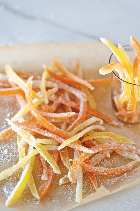 Diy Christmas Gifts Food, Christmas Diy Food, Candied Citrus, Citrus Recipes, Orange Peels, Candied Orange Peel, Christmas Food Gifts, Trendy Diy, Ideas Food