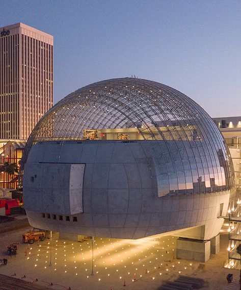 Sphere Design, Academy Museum, Bjarke Ingels, Pritzker Prize, Glass Sphere, Renzo Piano, Motion Pictures, Laminated Glass, Tropical Climate