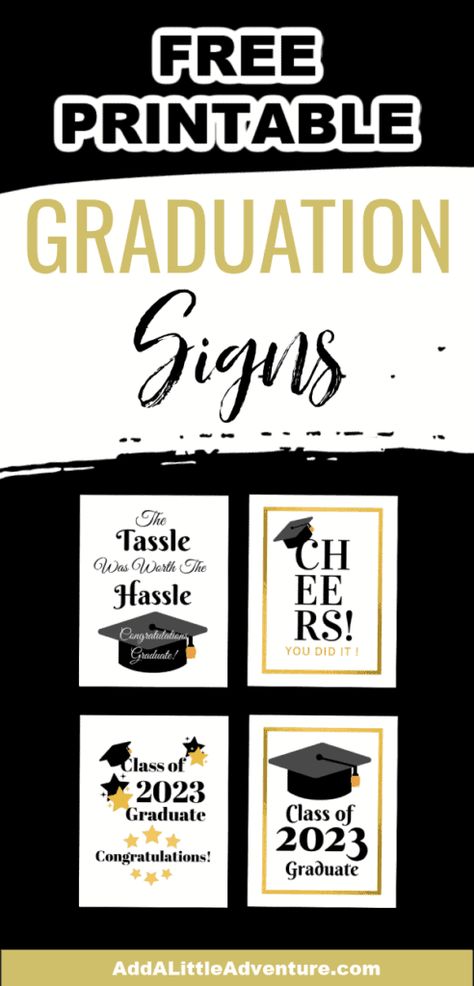 Graduate Sign Ideas, Graduation Printables 2023, Senior Graduation Poster Ideas, Graduation Banners 2023, Graduation Ideas 2023, Graduation Posters Signs High Schools, Free Printable Graduation Cards, Free Printable Graduation Decorations, Graduation Tags Printable Free