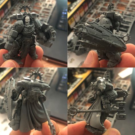 Marneus Calgar Conversion, Marneus Calgar, Warhammer Conversion, Thunder Hammer, Warhammer Marine, Warhammer 40k Blood Angels, Warhammer Models, 40k Miniatures, Base Model