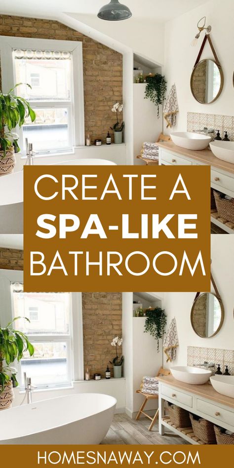 Spa Bathroom Ideas Master Bath Decor, Spa Style Bathroom Ideas, Small Bathroom Paint Ideas, Spa Bathroom Ideas Master Bath, Zen Spa Bathroom Ideas, Big Bathroom Decor, Small Spa Bathroom, Zen Bathroom Ideas, Bathroom Paint Ideas