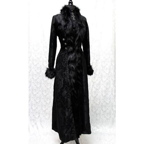 Black Forest Coat ($655) ❤ liked on Polyvore featuring outerwear, coats, black coat and full length coat Black Tapestry, Mode Steampunk, Womens Costumes, Full Length Coat, Coat Outfits, Gothic Outfits, Mode Inspo, Goth Outfits, Fantasy Fashion