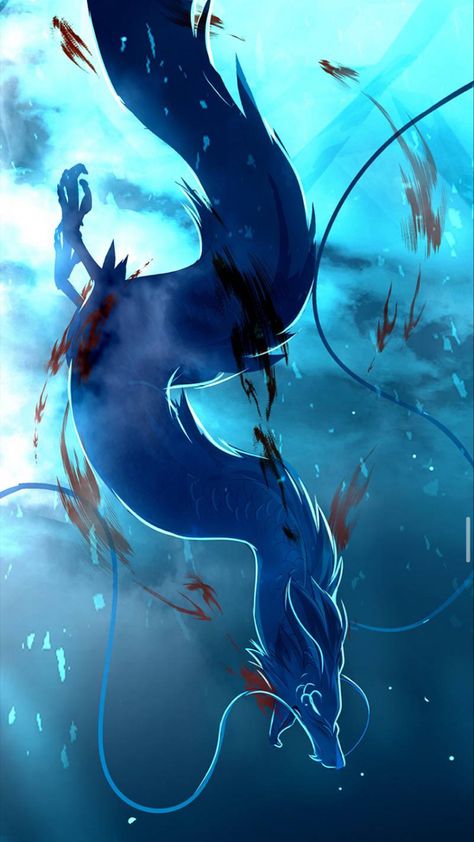 Eastern Dragon, Beautiful Dragon, Dark Anime Guys, Creature Drawings, Dragon Pictures, Fantasy Creatures Art, Dragon Artwork, Blue Dragon, Mythical Creatures Art