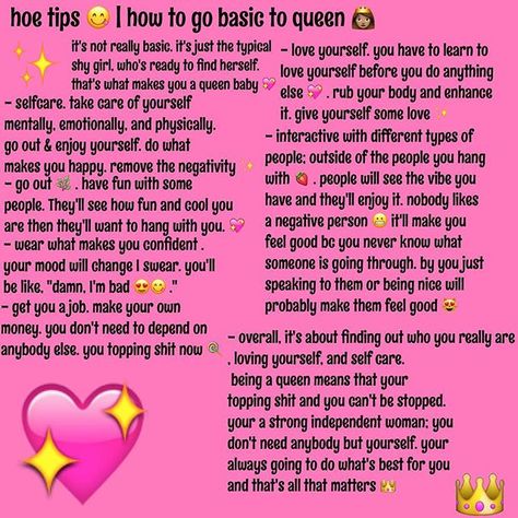 Queen Tips, Be A Queen, Glo Up, Baddie Tips, Shy Girls, How To Go, Glow Up Tips, Girl Tips, Love Tips