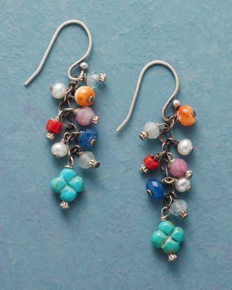 Czech Beads Jewelry, Sundance Jewelry Catalog, Dance Earrings, Sundance Jewelry, Unique Clothes For Women, Multicolor Earrings, Beaded Jewlery, Sundance Catalog, Color Earrings