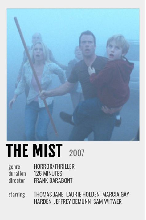 7/10 The Mist Movie Poster, The Visit Movie Poster, The Mist Poster, Movie Posters Thriller, Horror Movie Minimalist Poster, The Mist Movie, The Mist Film, The Visit Movie, Movies Minimalist