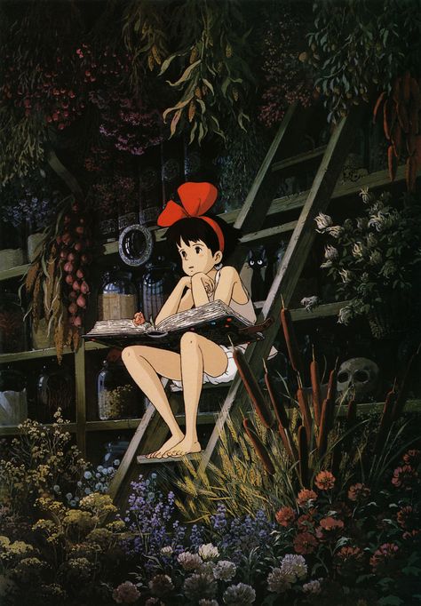 Kiki's Delivery Service Studio Ghibli Films, Art Studio Ghibli, Miyazaki Art, Ghibli Artwork, Kiki's Delivery Service, Studio Ghibli Movies, Studio Ghibli Art, Ghibli Movies, Ghibli Art