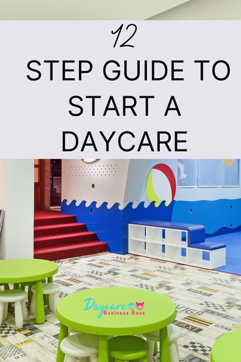 Preschool Start Up Ideas, Daycare Name Ideas Home, Day Care Ideas Business, Starting A School Business, Daycare Centre Ideas, How To Start A Preschool Business, Starting A Preschool, Childcare Business Plan, Starting A Childcare Business