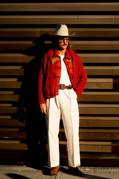 Everyone Dressed up as Cowboys at Pitti Uomo - Fashionista Cowboy Outfits For Men, Masculinity Quotes, Quotes Empowering, Modern Cowboy, London Fashion Week Mens, Paris Fashion Week Men, Western Outfits Men, Cowboy Aesthetic, Urban Cowboy