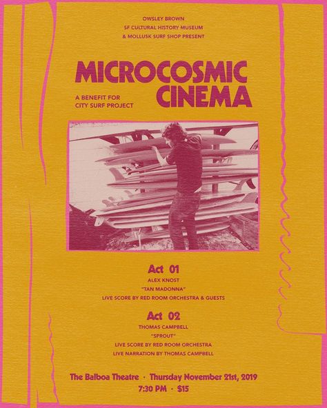 Mollusk Surf Shop on Instagram: “A big night is in store for you on Thursday, November 21st. Join us at the @balboatheater for an evening of Microcosmic Cinema that…” Madonna Live, Thomas Campbell, Mollusk Surf, Red Room, Big Night, Surf Art, Balboa, Surf Shop, Vinyl Art