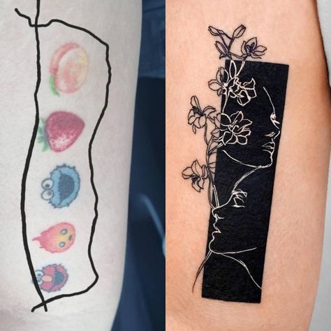 Cute Cover Up Tattoos For Women, Arm Cover Up Tattoos, Inner Elbow Tattoos, Inner Wrist Tattoos, Forearm Cover Up Tattoos, Tatuaje Cover Up, Small Lotus Tattoo, Cover Up Tattoos For Women, Best Cover Up Tattoos