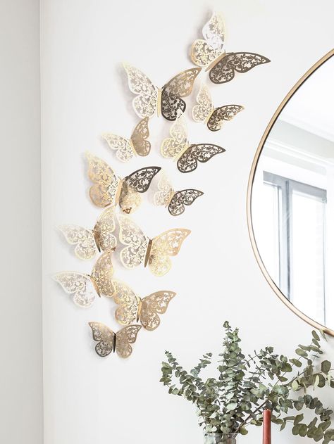 Bos Baby, Butterfly Room Decor, Butterfly Bedroom, Home Stickers, Butterfly Room, Butterfly Nursery, 3d Butterfly Wall Stickers, Butterfly Wall Decor, Paper Wall Art