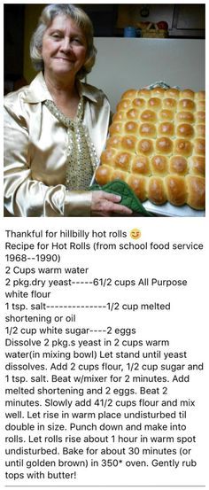 Hot Rolls, Yeast Breads, Biscuit Rolls, Yeast Rolls, School Food, Bread And Pastries, Bread Recipes Homemade, Bread Rolls, Rolls Recipe