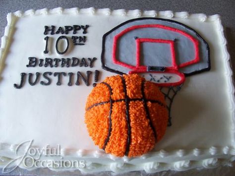 Basketball Cake Cake Rectangle, Birthday Cake For Teens, Basketball Birthday Cake, Teen Cakes, Birthday Sheet Cakes, Basketball Cake, Birthday Cakes For Teens, Ball Birthday Parties, Ball Cake