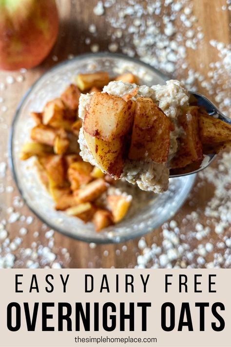 Dairy free overnight oats are a popular breakfast because they are easy to make and great to grab on your way out the door in the morning! If you’ve never tried them, here’s five delicious and healthy dairy free overnight oats recipes. Follow the link to check out all the recipes! dairy free overnight oats recipes | overnight oats | dairy free breakfast ideas | breakfast ideas | easy breakfast Oats Recipes Overnight, Overnight Oats Dairy Free, Overnight Oats Blueberry, Basic Overnight Oats, Oats Blueberry, Dairy Free Breakfast Ideas, Gluten Free Overnight Oats, Dairy Free Overnight Oats, Recipes Overnight Oats