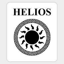 Helios Ancient Greek God of the Sun Symbol - Helios - Magnet | TeePublic God Of The Sun, Museum Logo, Ancient Greek Mythology, Greek Symbol, Sun Symbol, Ancient Greek Gods, Creative Photoshoot Ideas, Sun God, Greek God