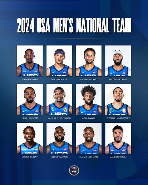 Usa Basketball Team 2024, Team Usa Basketball 2024, Usa Dream Team, Team Usa Basketball, Olympic Basketball, Uk Basketball, Big Blue Nation, Uk Football, Usa Basketball