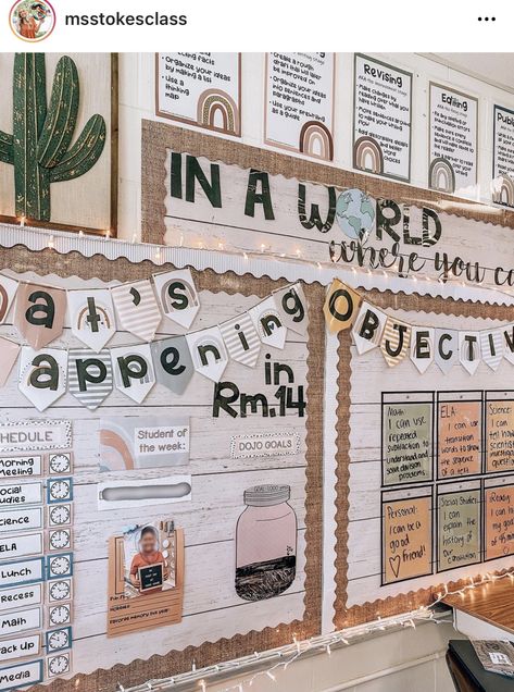 Neutral Classroom Ideas, Boho Classroom Decor Ideas Preschool, Cosy Classroom, Classroom Set Up Ideas Layout, Second Grade Classroom Decor, Second Grade Classroom Setup, Classroom Layout Ideas Elementary, Neutral Classroom Theme, Neutral Boho Classroom