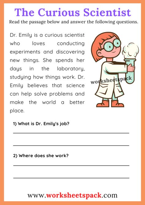 Jobs and Occupations Reading Comprehension Passages - worksheetspack 3rd Grade Reading Comprehension Worksheets, Reading Comprehension Grade 1, English Comprehension, Certificates Template, English Conversation For Kids, Free Reading Comprehension Worksheets, Animals Reading, Advance English, English Stories For Kids