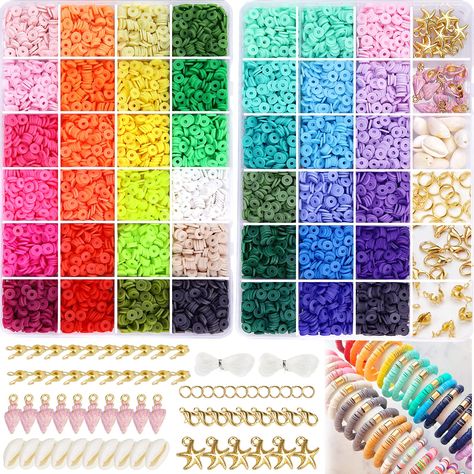 Beads Kit, Beads For Bracelets, Flat Beads, Bracelet Kit, Bohemian Girls, Jewelry Making Kit, Bracelet Kits, Charms Bracelet, Bead Kits