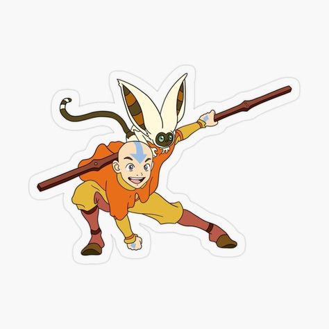 Atla Stickers, Momo Sticker, Avatar Stickers, Avatar Ang, Tufting Diy, Avatar The Last Airbender Funny, Sketchbook Cover, Avatar Cartoon, Boys Sticker