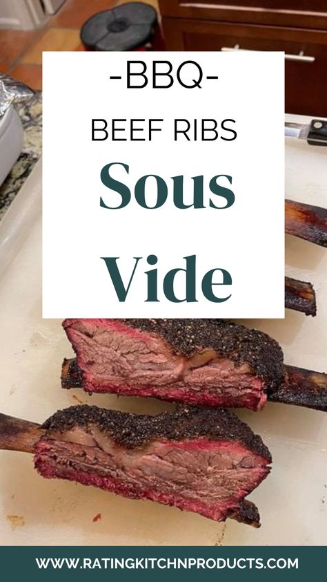 Sousvide Recipe, Sous Vide Beef, Bbq Beef Short Ribs, Bbq Beef Ribs, Bbq Short Ribs, Beef Back Ribs, Beef Ribs Recipe, Boneless Ribs, Beef Short Rib Recipes