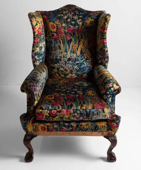 Wingback Chairs, Wingback Armchair, Bohol, Funky Furniture, Liberty Of London, Dream House Decor, Wingback Chair, Sofa Covers, 인테리어 디자인