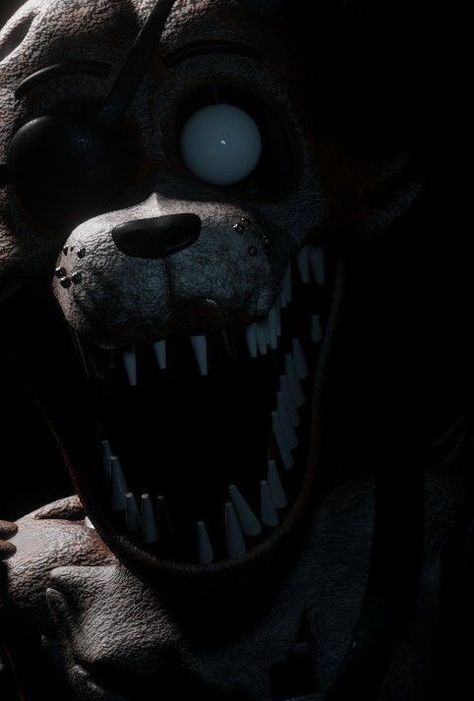 Fnaf Scary Wallpaper, Scary Fnaf Art, Fnaf Art Foxy, Fnaf Scary Creepy, Foxy Fnaf Art, Creepy Fnaf, Fnaf Plus, Fnaf Scary, Fnaf Creepy