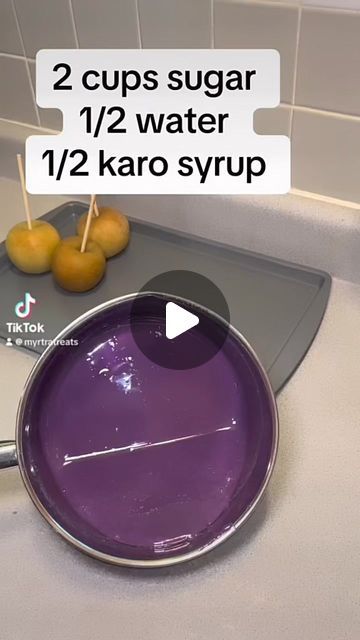 Myrtra hatten on Instagram: "Purple candy apples 🍏 #fypシviralシ2024 #candyapples #stlouis" Candy Apple Cupcakes, Making Candy Apples, How To Make Candied Apples, Candy Apple Halloween, Purple Party Snacks, Easy Candy Apple Recipe, Halloween Candy Apples Ideas, Purple Desserts Ideas, How To Make Candy Apples