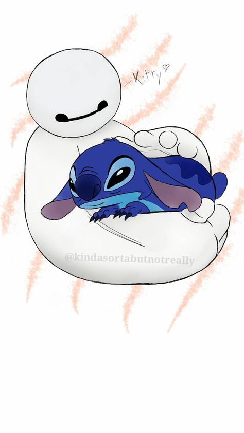 Baymax And Stitch, Baymax Drawing, Bay Max, Toothless And Stitch, Stitch Wallpaper, Sketch Practice, Lilo Und Stitch, Stitch Tattoo, Digital Rendering