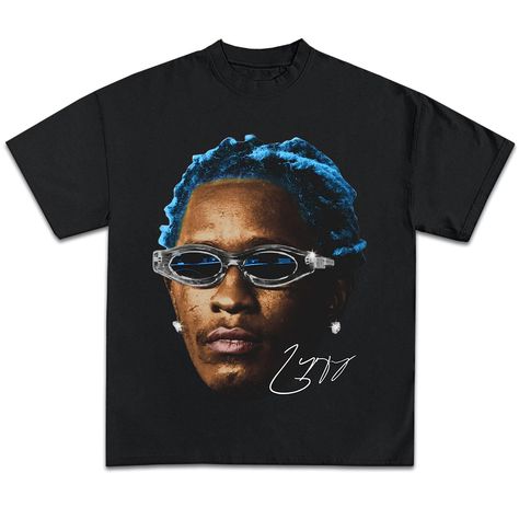 Rapper Shirts, Concert Merch, Y2k Men, Streetwear Tops, Rap Tee, Young Thug, Purple T Shirts, Tupac, Vintage Graphics