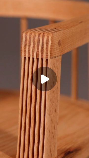 Finger Joints Woodworking, Wood Joinery Detail, Oak Chair, Wood Joints, Bent Wood, Diy Furniture Easy, Wood Joinery, Creative Furniture, Diy Wood Projects Furniture