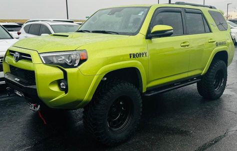 Toyota 4Runner TRD OFF-ROAD Premium Lime Rush Green Toyota 4runner Trd, Toyota 4runner, Off Road, Rush, Toyota, Road, Cars, Green