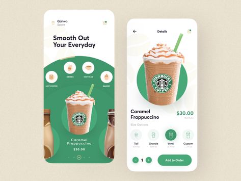 Coffee Shop Mobile App by Sajon for Orix Creative on Dribbble Coffee Shop Website, Creative App Design, Application Ui Design, Ux Design Principles, Ui Ux 디자인, App Design Layout, Ux App Design, Shop Mobile, Mobile App Design Inspiration