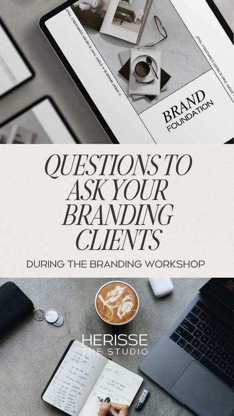 Start your branding process on the right foot with this complete Brand Strategy and Design Questionnaire. This downloadable Canva editable template includes 33 questions that help start the branding process and find out your client's brand voice, identity, mission, and more. It guarantees to contain helpful straight questions to ask clients that will help you nail the brand design process from the start. #brandingquestionnaire #brandstrategy #branddesign #editabletemplate #brandquestionnaire Graphic Design Questionnaire, Logo Design Questionnaire, Brand Identity Questionnaire, Branding Questions For Client, Brand Questionnaire, Branding Questionnaire For Clients, Client Onboarding Questionnaire, Branding Questionnaire, Questionnaire Design