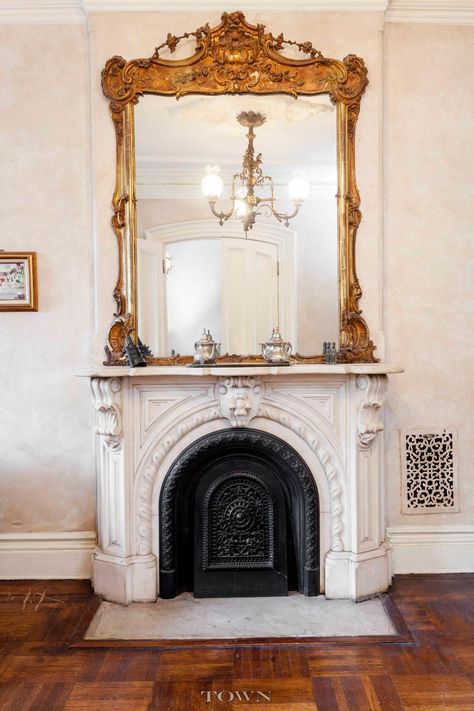 Brownstone Interiors, Brooklyn Design, Timeless Interiors, New Orleans Homes, Mirror On The Wall, Interior Renovation, Elle Decor, Historic Homes, My Dream Home