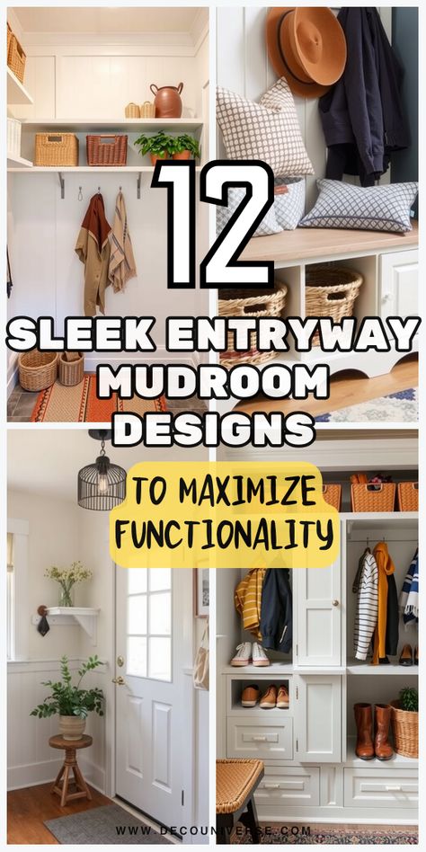 Transform your small entryway into an organized haven with these 12 narrow mudroom ideas that blend function and style perfectly. Long Tall Entryway, Hall Tree Organization, Coat Hallway Ideas, Mudroom Without Built Ins, Mudroom Shelves Storage Ideas, Hallway Inspiration Storage, Backpack Storage Narrow Entryway, Small Entryway Coat Storage, Small Entryway Closet Organization