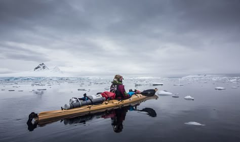 Wild-Connections-kayak-antarctica-01 Kayaking Tips, Sea Kayak, Kayak Camping, Kayak Adventures, Kayak Trip, Bushcraft Camping, Sea Kayaking, Winter Camping, Camping Activities