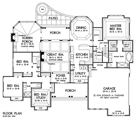 The Emerson House Plan Images - See Photos of Don Gardner House Plans (4666/14021_f) Basement Staircase Ideas, Basement Stairs Remodel, Basement Stairs Ideas, Inlaw Suite, Craftsman Ranch, First Floor Plan, China Kitchen, Pet Spaces, Country Craftsman