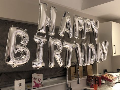 Silver 16” Air-Filled Letter Balloons Letter Ballons, 13 Birthday, Birthday Letter, Silver Balloon, Birthday Letters, Happy Birthday Balloons, Diy Decorations, Letter Balloons, 13th Birthday