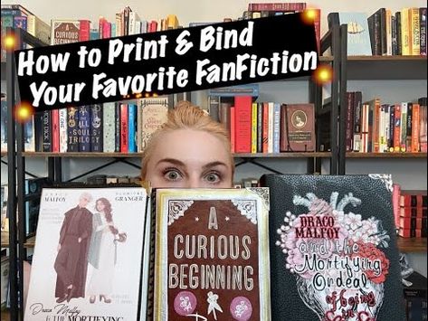 (1) Printing & Binding Your Favorite FanFiction - YouTube Fan Fiction Book Binding, Book Binding Fanfiction, Fanfiction Book Binding, Bookbinding Fanfiction, Binding Fanfiction, Library And Information Science, Book Binding Methods, Information Science, Book Binding Diy