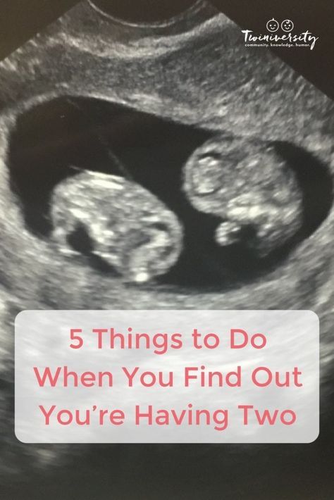 5 Things to Do When You Find Out You’re Having Two Twins Ultrasound, Twin Pregnancy Belly, Twin Baby Rooms, Twin Baby Announcements, Twins Announcement, Breastfeeding Twins, Twin Pregnancy Announcement, Raising Twins, Multiples Baby